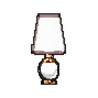 décor ancien table lampe Jeu pixel art vecteur illustration