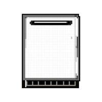 cuisine frigo réfrigérateur Jeu pixel art vecteur illustration