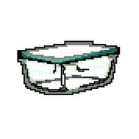 cuisine verre récipient Jeu pixel art vecteur illustration