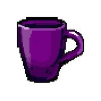 poterie tasse céramique Jeu pixel art vecteur illustration