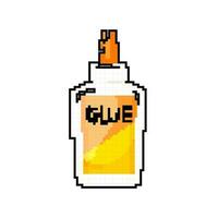 tube la colle bouteille Jeu pixel art vecteur illustration