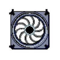 processeur refroidissement ventilateur PC Jeu pixel art vecteur illustration