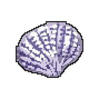 plage mer coquille Jeu pixel art vecteur illustration