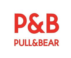 tirer et ours marque logo avec Nom rouge symbole vêtements conception icône abstrait vecteur illustration