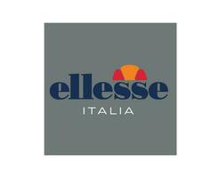 ellesse logo marque vêtements symbole conception vecteur illustration avec gris Contexte