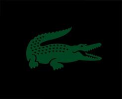 lacoste logo marque symbole vert conception vêtements mode vecteur illustration avec noir Contexte