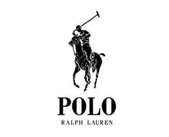 polo Ralph Lauren marque logo noir symbole vêtements conception icône abstrait vecteur illustration