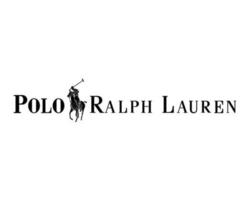 polo Ralph Lauren marque logo avec Nom noir symbole vêtements conception icône abstrait vecteur illustration