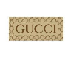 Gucci marque logo symbole marron conception vêtements mode vecteur illustration