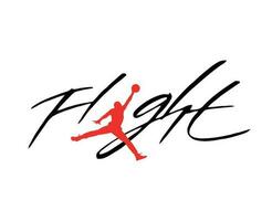 Jordan vol logo symbole marque conception vêtements vêtement de sport vecteur illustration