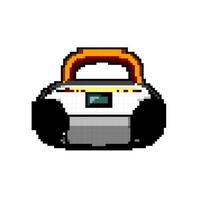 du son boombox l'audio Jeu pixel art vecteur illustration