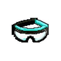 travail sécurité des lunettes Jeu pixel art vecteur illustration