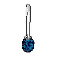 hygiène toilette brosse Jeu pixel art vecteur illustration