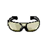 équipement sécurité des lunettes Jeu pixel art vecteur illustration