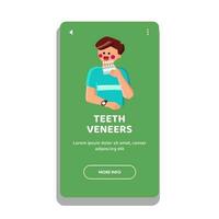 les dents placages vecteur