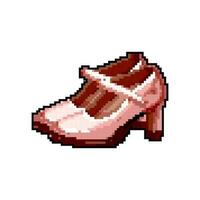 style femme des chaussures Jeu pixel art vecteur illustration