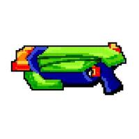 Jeu l'eau pistolet jouet Jeu pixel art vecteur illustration