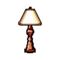 lumière ancien table lampe Jeu pixel art vecteur illustration