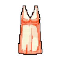 pyjama chemise de nuit chemise de nuit femmes Jeu pixel art vecteur illustration