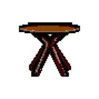 intérieur table à manger Jeu pixel art vecteur illustration