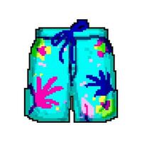 été maillot de bain Hommes Jeu pixel art vecteur illustration