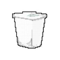 déchets poubelle poubelle des ordures Jeu pixel art vecteur illustration