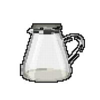 verre théière thé bouilloire Jeu pixel art vecteur illustration