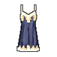 Jeune chemise de nuit chemise de nuit femmes Jeu pixel art vecteur illustration