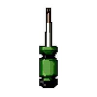 métallique Tournevis outil Jeu pixel art vecteur illustration