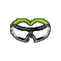 œil sécurité des lunettes Jeu pixel art vecteur illustration