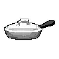 poêlon friture la poêle cuisine Jeu pixel art vecteur illustration