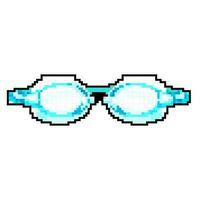 sport bassin des lunettes de protection Jeu pixel art vecteur illustration