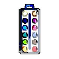 Créatif peindre aquarelle Jeu pixel art vecteur illustration