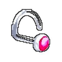 oreille perçant bague Jeu pixel art vecteur illustration