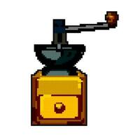 boisson moulin café broyeur Manuel Jeu pixel art vecteur illustration