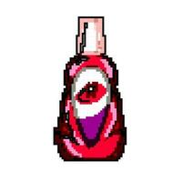 nettoyer bain de bouche Jeu pixel art vecteur illustration