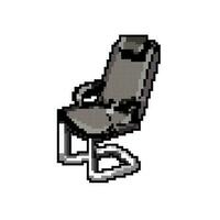 vide Bureau chaise Jeu pixel art vecteur illustration