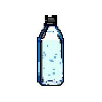 bleu minéral l'eau bouteille Jeu pixel art vecteur illustration