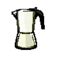ancien moka pot café Jeu pixel art vecteur illustration