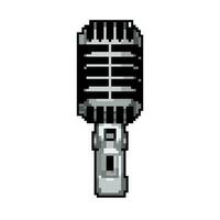 radio micro microphone la musique Jeu pixel art vecteur illustration
