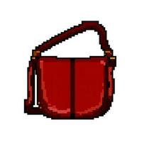 élégant cuir sac femmes Jeu pixel art vecteur illustration