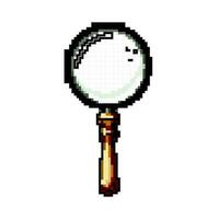 optique grossissant verre Jeu pixel art vecteur illustration