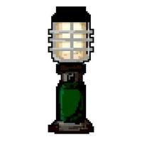 vieux lanterne camp lampe Jeu pixel art vecteur illustration