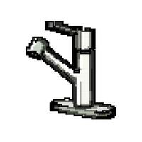 robinet cuisine robinet Jeu pixel art vecteur illustration