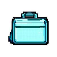 affaires portable sac Jeu pixel art vecteur illustration