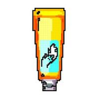 cosmétique main crème Jeu pixel art vecteur illustration