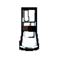 brasser la glace goutte café Jeu pixel art vecteur illustration