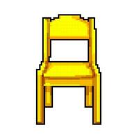 Accueil enfant chaise Jeu pixel art vecteur illustration