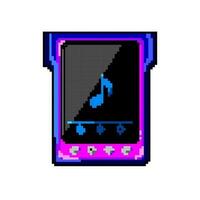 la musique la chaîne hi-fi mp3 joueur Jeu pixel art vecteur illustration