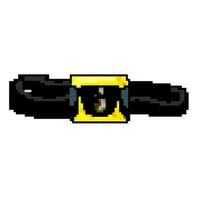 éclat lampe frontale lampe de poche Jeu pixel art vecteur illustration